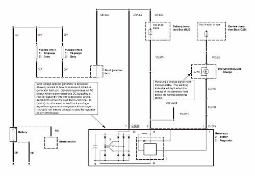 Alternator Charging System Wiring Diagrams | Body of ... 97 ford alternator wiring diagram 