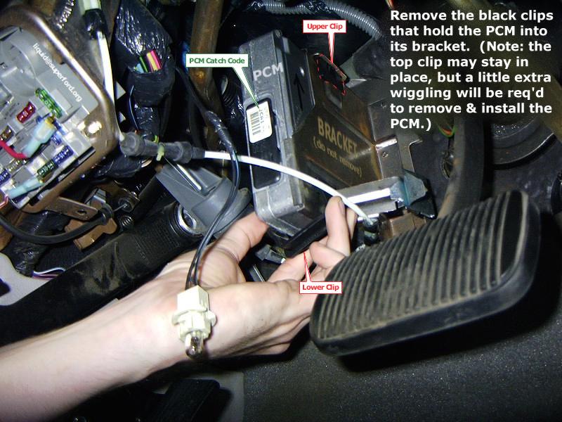 PCM Removal & Chip Installation 2008 f350 steering column diagram 